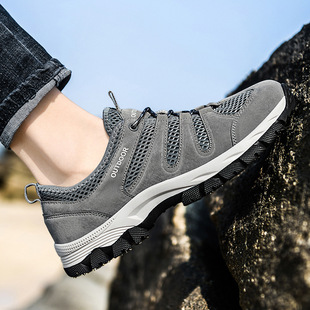 Spring and summer new outdoor hiking shoes men's shoes non-slip sports climbing shoes casual cross-country shoes travel hiking shoes
