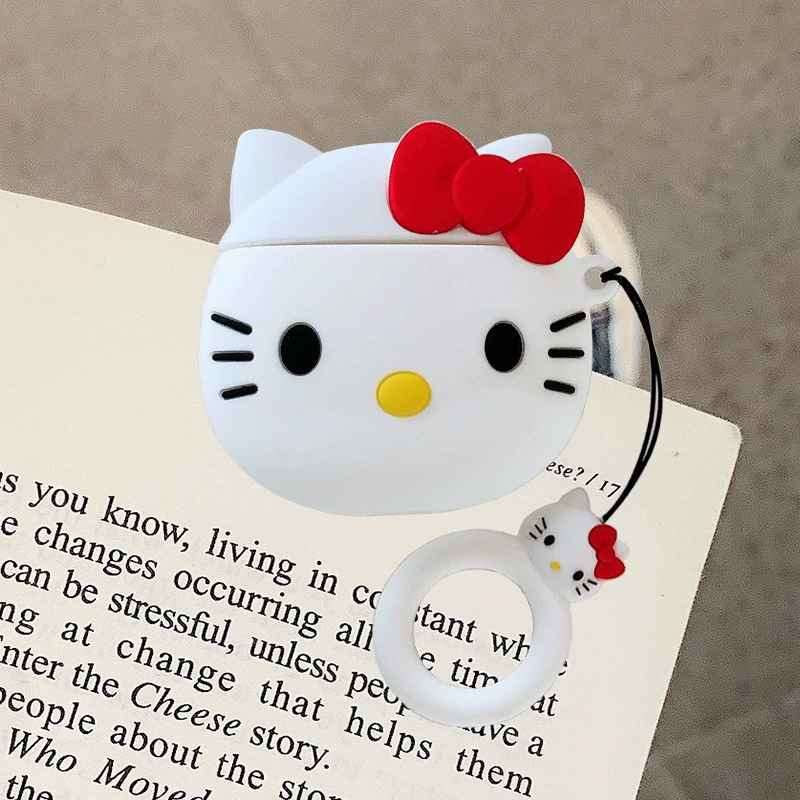 Силиконовый защитный чехол (Apple AirPods) — дизайн с мультфильмами и карабином, подходит для 1/2/3/Pro/Pro2