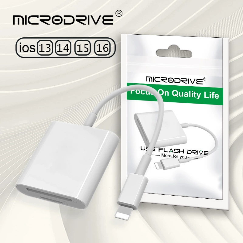 Apple, Tom Ford, compatible mobile phone, tablet camera, memory card, adapter cable, 2 in 1