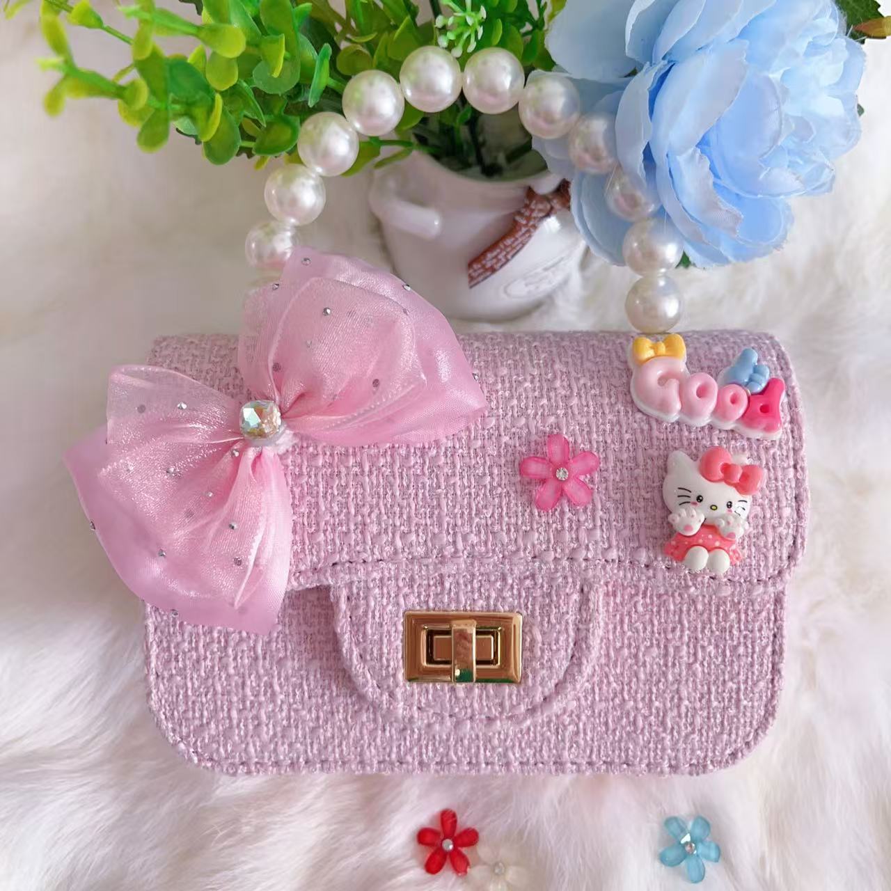 Niños bolso de hombro niñas nuevo Kulomi jade cane bolso de perro flash de moda lindos bolso de mochila