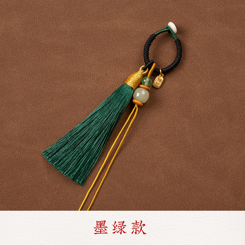 栩匠藏式流苏穗子diy手工平安扣编织绳吊坠挂绳钥匙扣半成品挂件|undefined