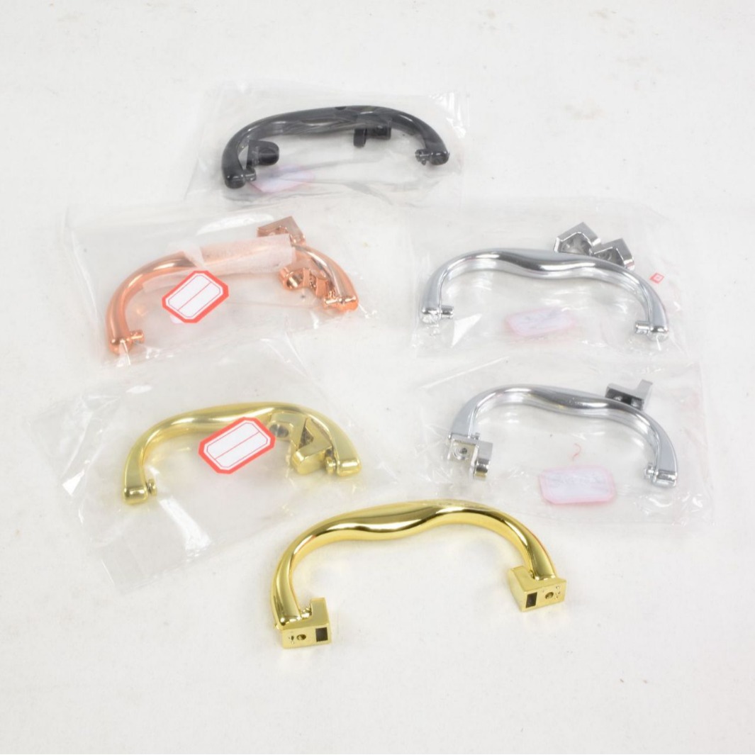 ABS galvanizado mango caja de color corrugado caja de maquillaje caja médica mango caja de regalo plástico colgante bolsa de chapa caja de vino brazo