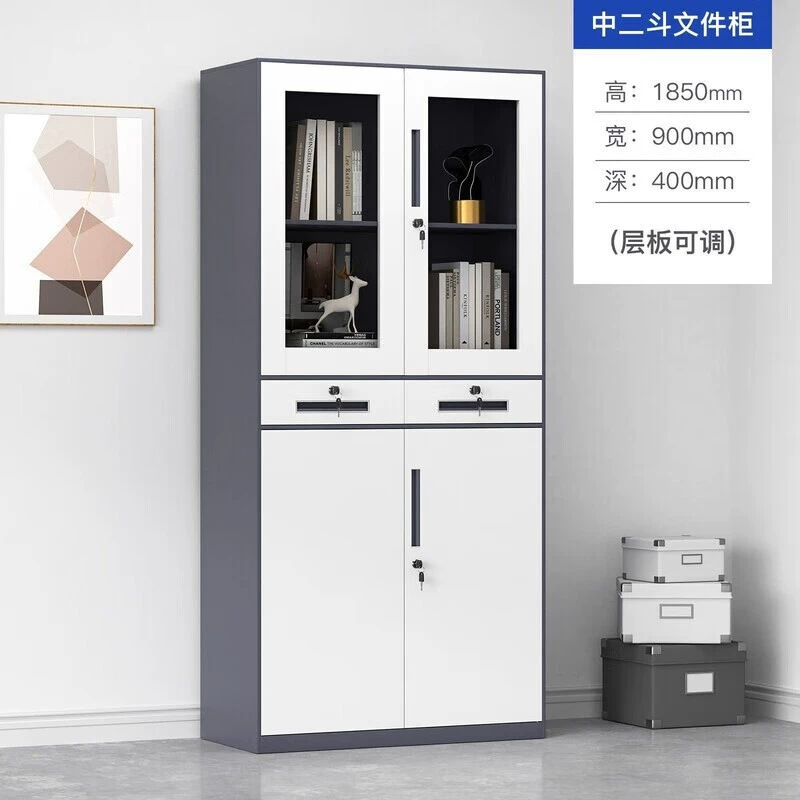 办公室文件柜铁皮柜资料凭证柜拆装带锁钢制储物柜矮柜收纳柜子|undefined