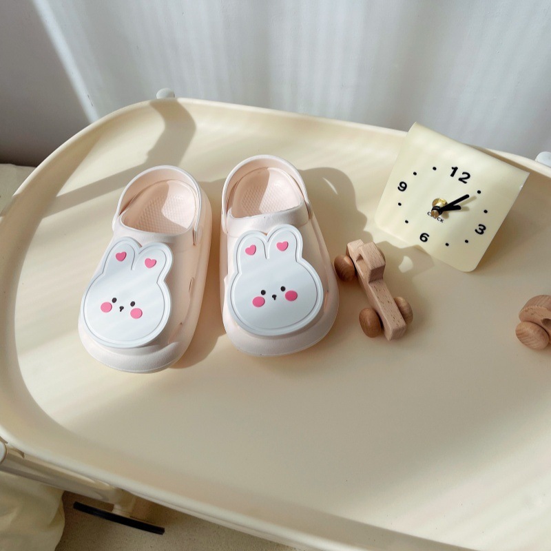 韓国ins子供スリッパ夏アニメ男女赤ちゃん室内ソフト底滑り止め穴靴ビーチ靴サンダル|undefined