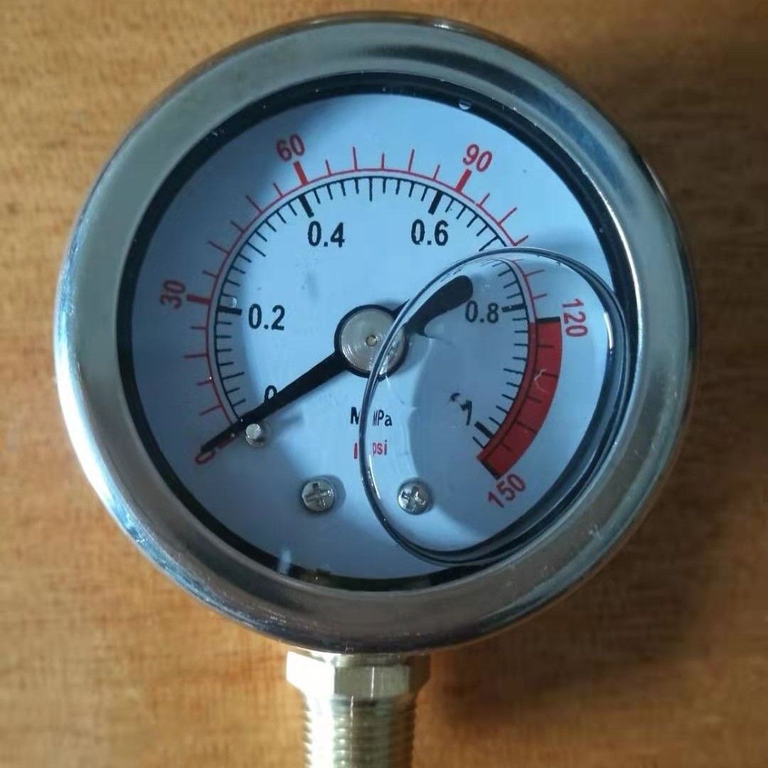 Y40y60y100纯水机表 净水机 表过滤机表耐震压力表径向轴向