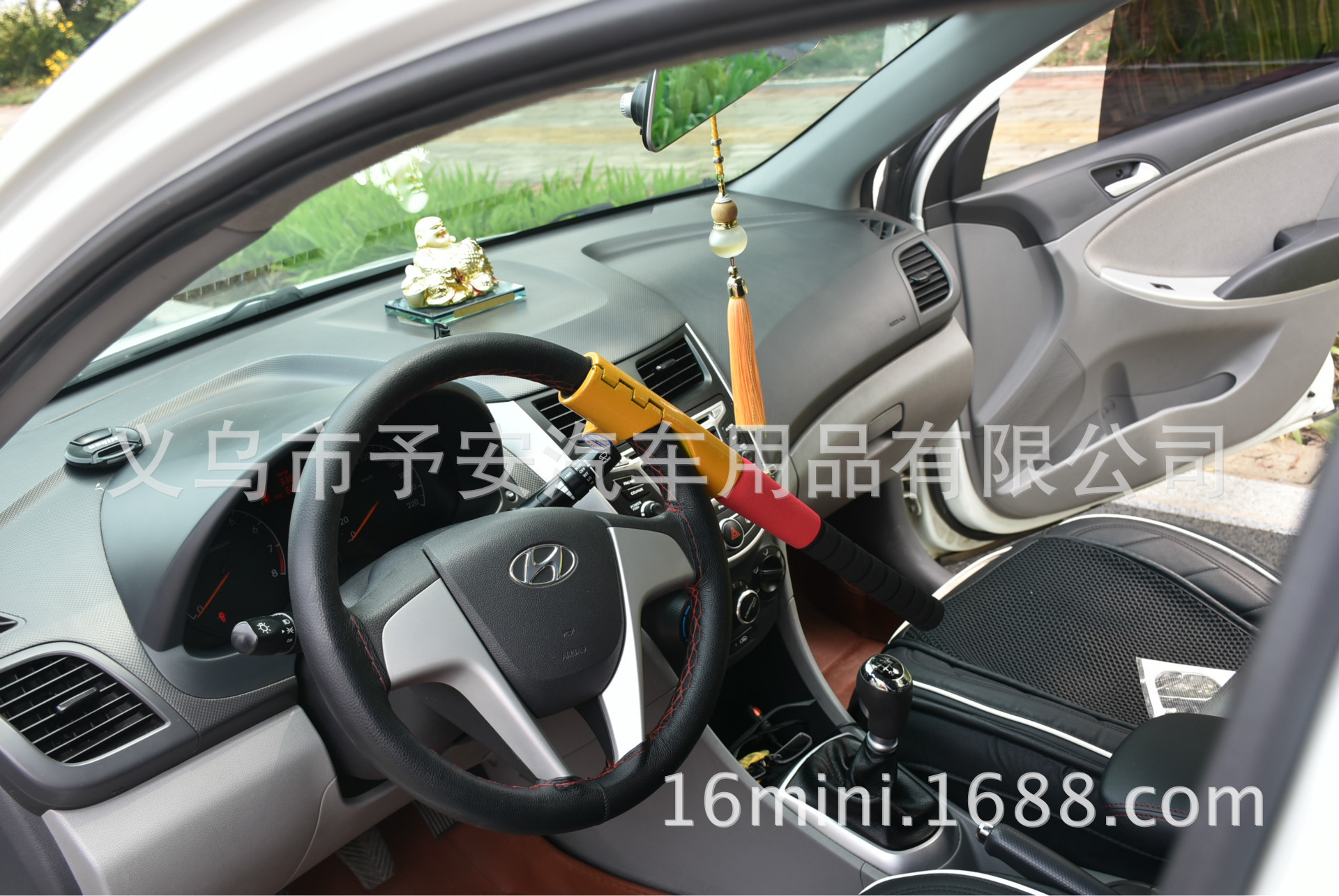 Cross-Border Car Baseball Lock, Steering Wheel Lock, Multi-Functional Anti-Theft Lock, Self-Defense Lock, Factory Direct Sale, Iron, Cross-Border Hot Sale