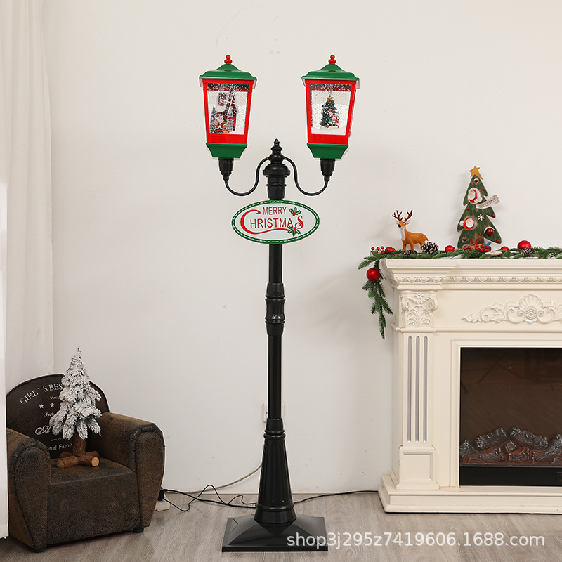 クロスボーダーヨーロッパとアメリカのクリスマス音楽雪の光雪街路灯クリスマスギフトギフトショッピングモールの窓リビングルームの装飾品