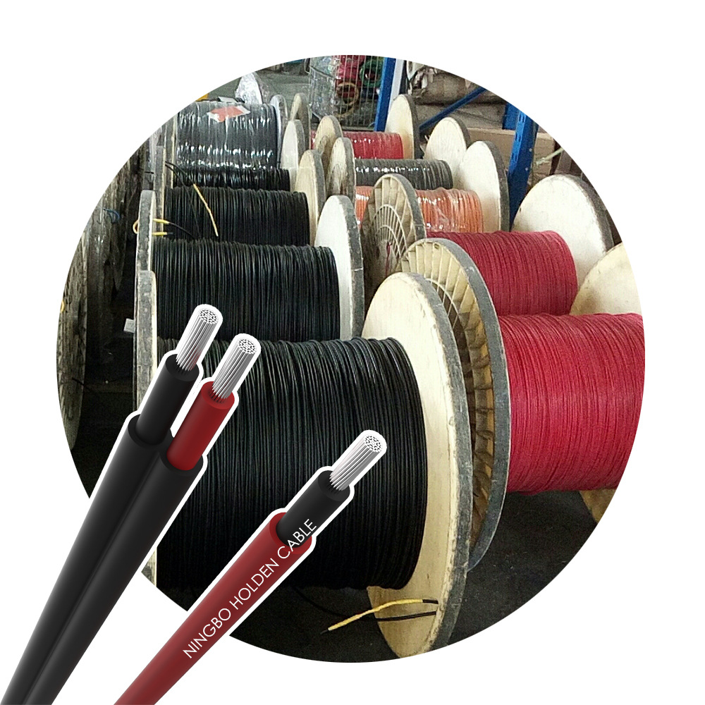 防火防水 镀锡铜双芯10平方 PV 光伏太阳能电缆