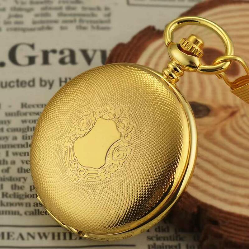 New creative flip hollow love Rome literally automatic in mechanical pocket watch necklace watch factory direct sales