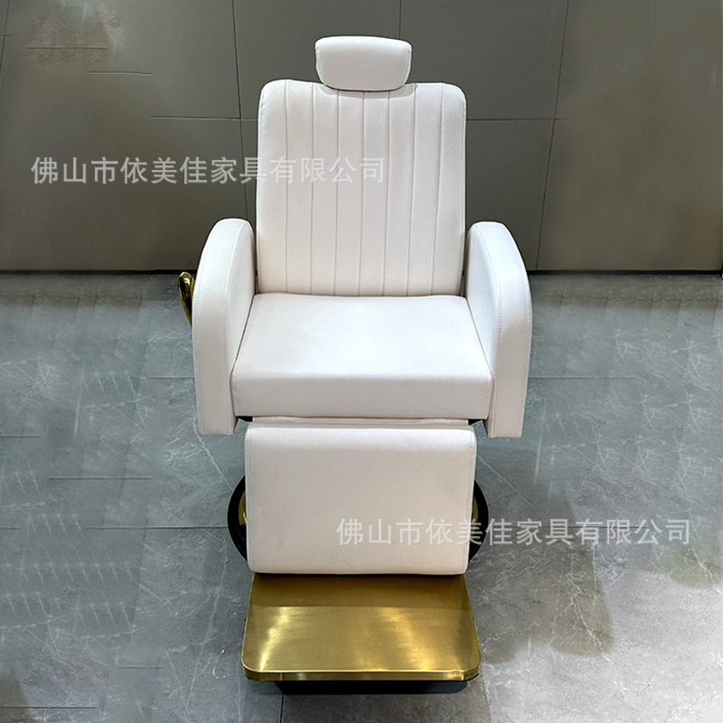 Silla de barbería transfronteriza especial, silla de barbería retrógrada de alta gama, silla de barbería confortable, silla de afeitar con forma de corte de pelo