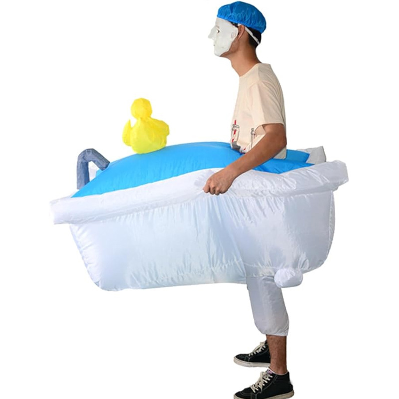 Venta caliente Traje inflable transfronterizo Dinosaurio de Halloween Alien Tyrannosaurus Rex Dress Up Ropa de actuación divertida Decoración de fiesta