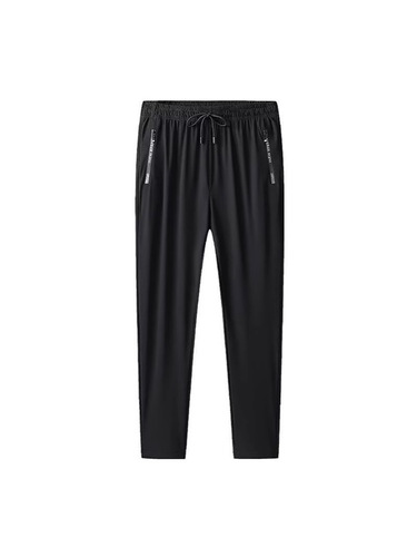 Men's Straight Leg Casual Pants, Large Size Loose Stretchy Thin Quick-Drying Breathable Summer Running Exercise Pants