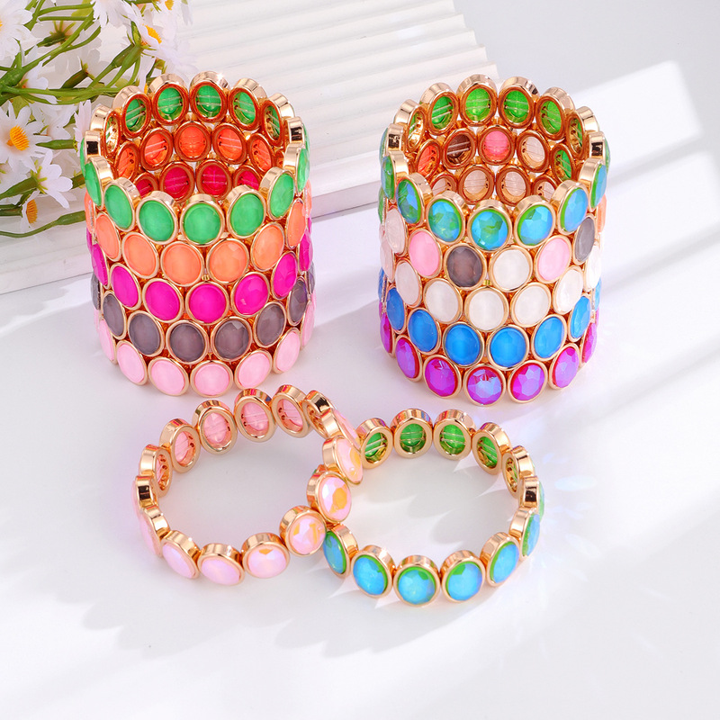 Natural Indian Water Grass Agate Jewelry Bracelet Single Circle Crystal Jewelry Transfer Couple Bracelet Gift for Girls Natural Indian Water Grass Agate Jewelry Bracelet Single Circle Crystal Jewelry Transfer Couple Bracelet Gift for Girls