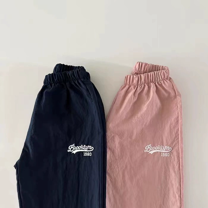 Brand autumn solid trousers for leisure for men and women girl's, Korean style, children's clothing