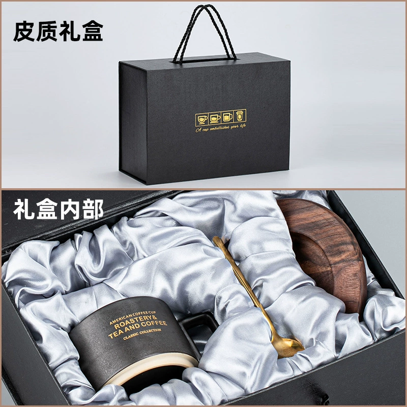 Factory American Coffee Cup Fashion Retro Ceramics Cup Water Cup Marker Cup Bring Spoon Dispot Set