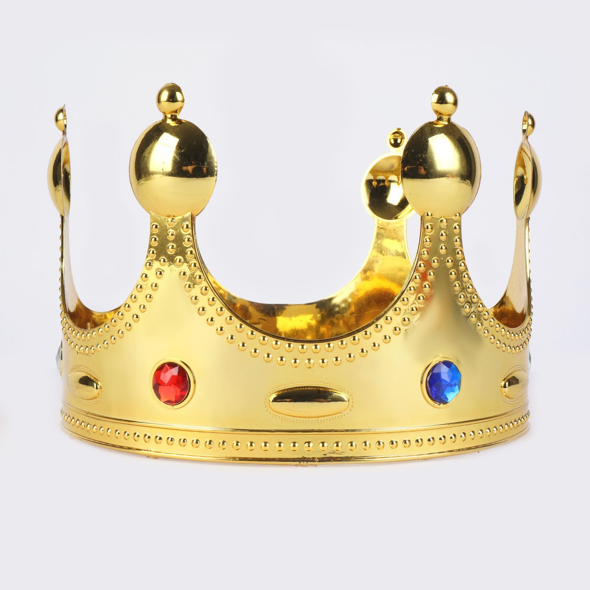 King Crown Halloween Kids Ball Disfraz de plástico galvanizado corona cetro suministros de fiesta sombrero de cumpleaños