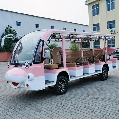 Cartoon-Style Tourist Park Shuttle Elektrikli qolf avtomobilləri