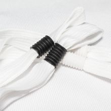 绳带活动扣 可穿6mm带PVC塑料圆柱螺纹止滑松紧钮饰品辅料配件
