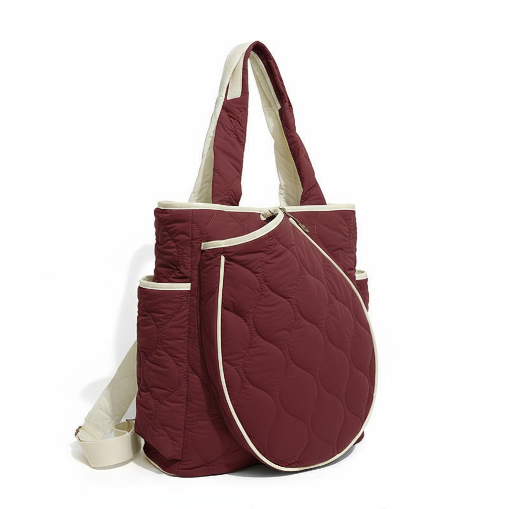 Bolsa de tenis de hombro, bolsa de pelota, bolsa de bádminton de alta capacidad de hombro para mujeres image 5