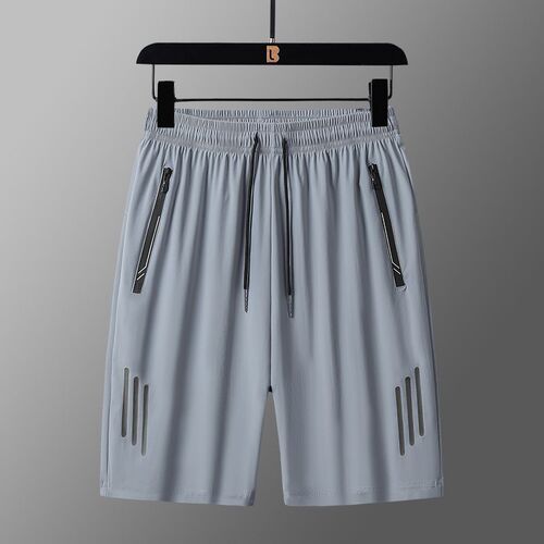 Men's 5-Pocket Cargo Shorts, Sports & Casual Running Ice Silk Quick-Dry Beach Pants, Unisex Outerwear