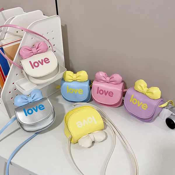 2026 New Style Children's Bowknot Stylish Crossbody Bag, High-Value, Super Cute, Exquisite Mini Coin Purse
