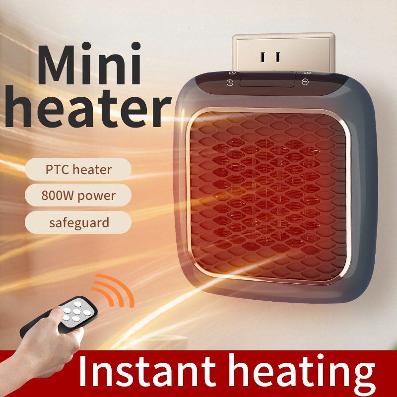 Cross-border Mini Household Wall-mounted Portable Desktop Electric Heater Office Dormitory Fast-heating Energy-saving Quiet Heater