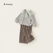 宥宝童装2025春秋新款儿童套装女童波点休闲裤子套装女宝两件套