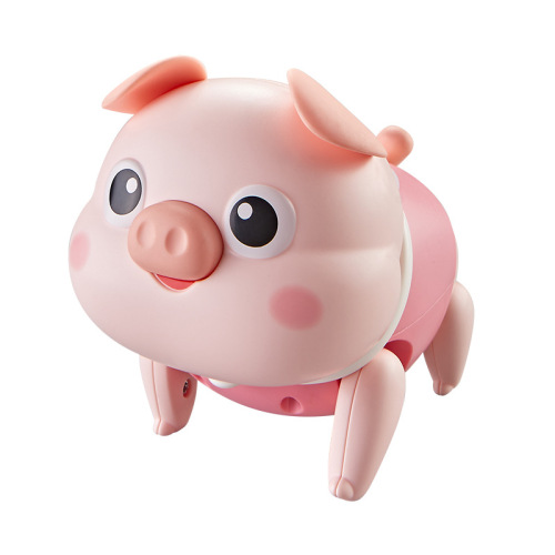The same walking and singing leash electric piglet with light-emitting music and children's toys night market stall supply