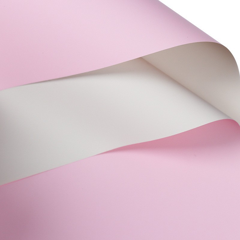 Papel de regalo de flores descuento al por mayor doble color papel Ouya papel flor papel rosa ramo coreano material de papel impermeable
