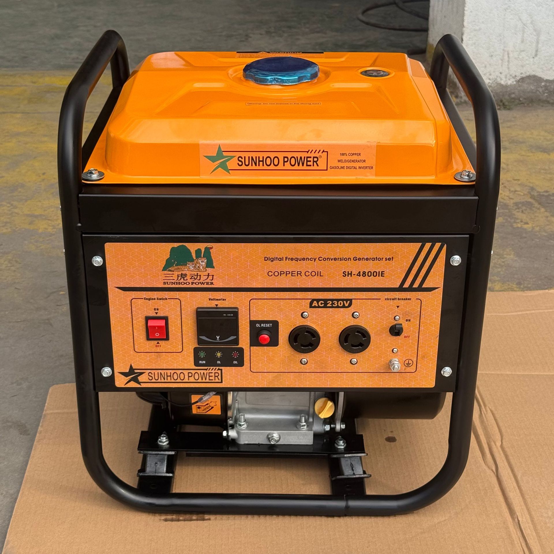 汽油变频发电机3千瓦 3.5KW 220V 家用商用户外便携供电外贸出口