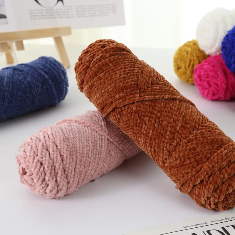 Flannel ball of yarn