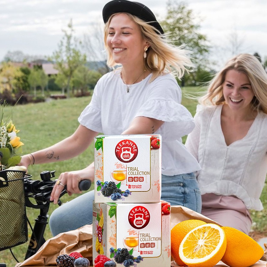 Teekanne进口6口味水果茶茶包组合 覆盆子蜜桃肉桂薄荷花果冷泡茶