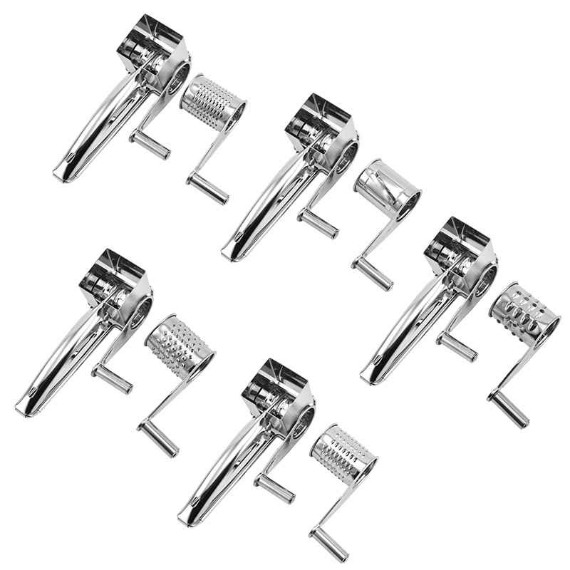 Amazon Venta caliente de acero inoxidable queso rallador cocina hogar creativo mano queso rallador fábrica en stock