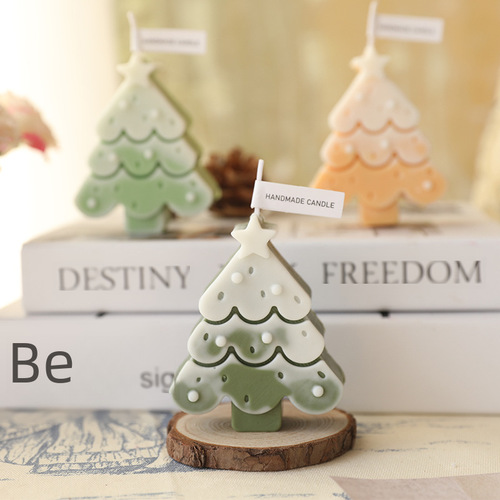 Ins Christmas Aromatherapy Candle Gift Box Wholesale Fragrance Decor Atmosphere Creative Hand Gift Christmas Tree Candle