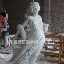 厂家供应汉白玉女神大理石雕刻欧式西方圣心圣像教堂人物雕塑制作