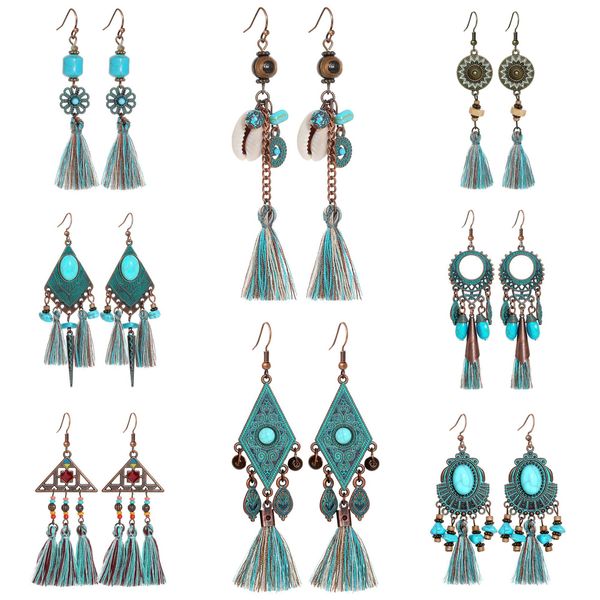 retro ethnic fashionable earrings