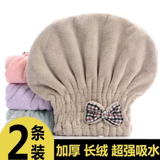 新款干发帽速干格子帽超强吸水特厚超厚干发巾包头帽柔软舒适套头