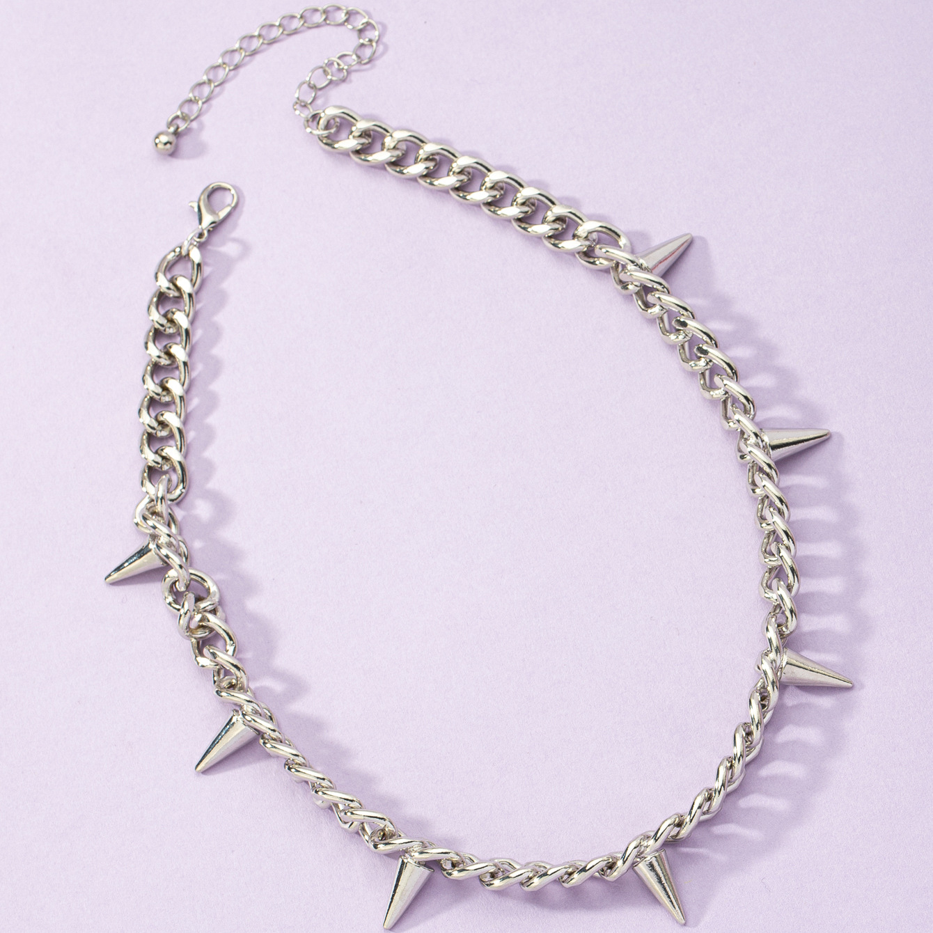 rivet splicing thick chain necklace wholesale nihaojewelry