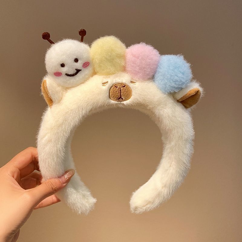 Estrellas de esponja extrañas lindas mujeres lavado de la cara máscara de presión de cabello maquillaje fotos otoño invierno joyas para el cabello