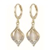 Advanced earrings, light luxury style, high-quality style, bright catchy style, 2024 years, cat's eye