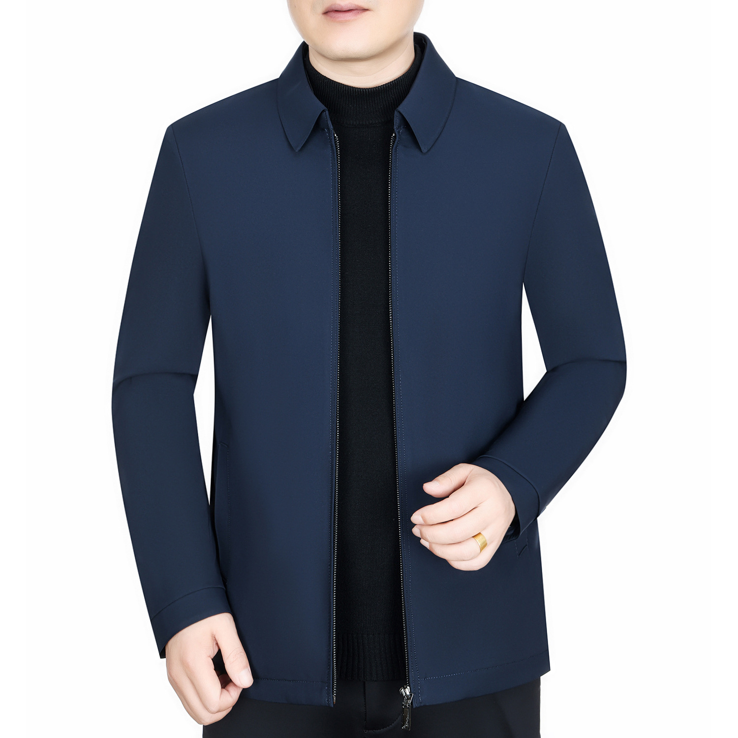 2024新款冬季男装休闲棉服中年男士棉衣冬装外套爸爸装加厚棉袄