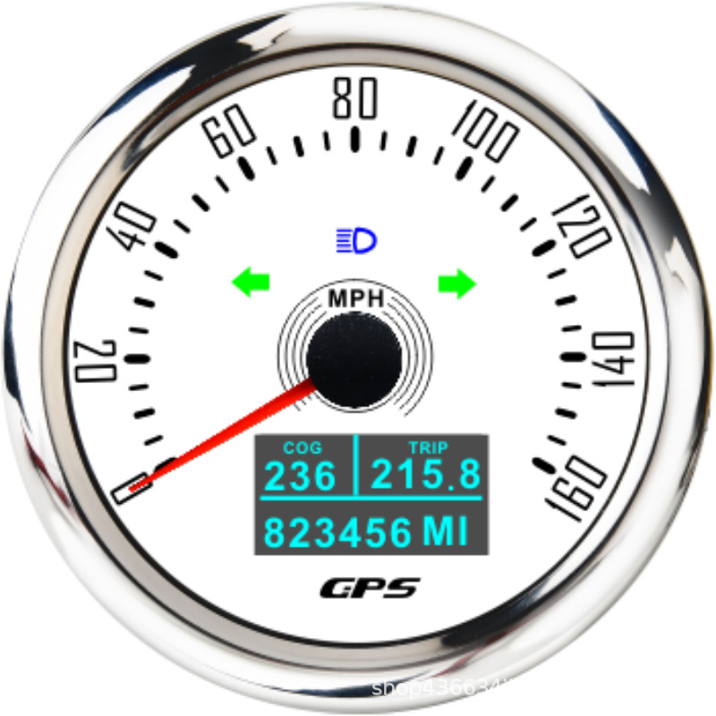 85mm Universal Retro GPS Speedometer Odometer for Cars, RVs, Motorcycles 12V/24V