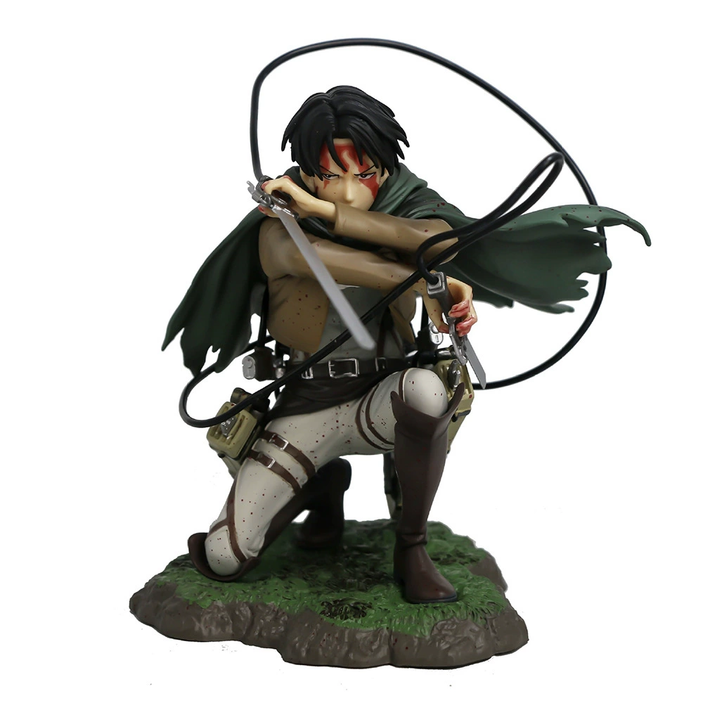 Фигурка (Kotobukiya) Атака на Титанов капитан Леви — поза держит под боем, PVC, 18 см