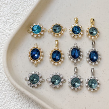 18k�~����ɫ��ʯ�������diy�ֹ��Ʒ����朴����������