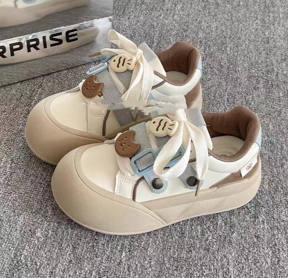 2025 primavera nuevas zapatillas de todo fósforo estudiantes zapatos de lona coreanos Harajuku de corte bajo zapatos blancos pequeños de nicho Yuanbo 1725 image 6