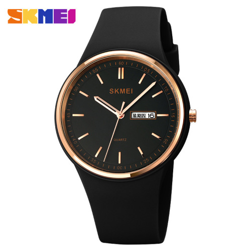 Skmei/Timeless Elegance Casual Minimalist Women's Watch with Round Scale Dual Date Quartz Watch for Elegant Female Students