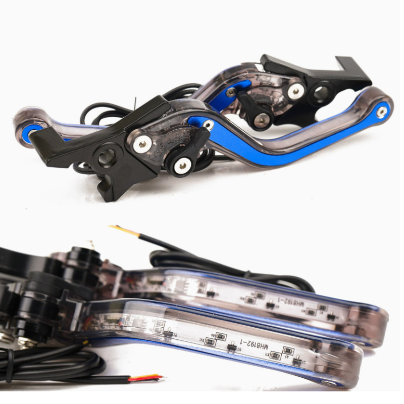 Motorcycle and Electric Vehicle Accessories Modified Led Lights, Horn, Front and Rear Disc Brakes, 6-Speed Handle, Brake and Clutch Handle, Cross-Border