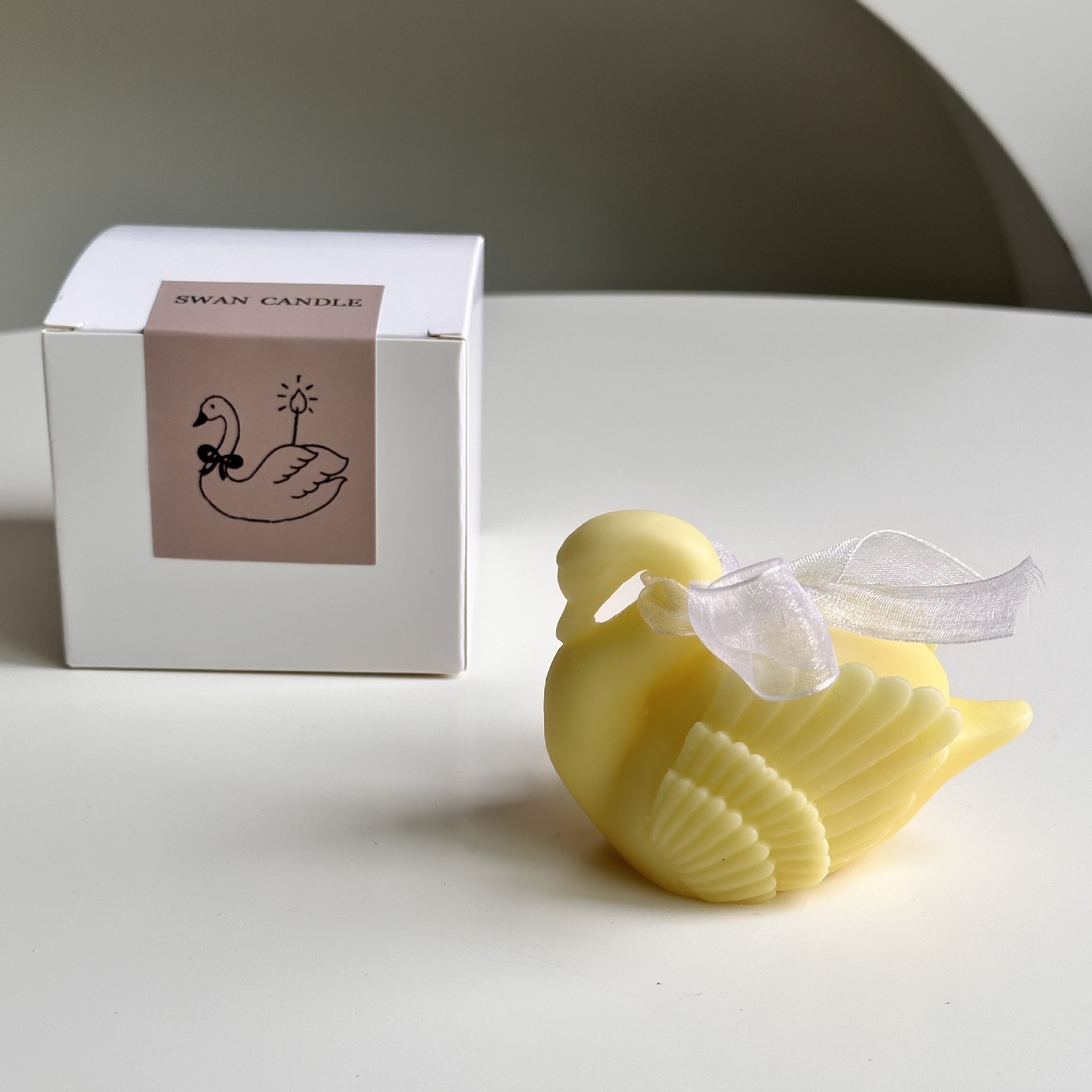 Schwanengöttin-Bankett-Gastgeschenk-Aromakerze, Muttertagsgeschenk, Lehrertagsgeschenk, Ornament_voghion.com