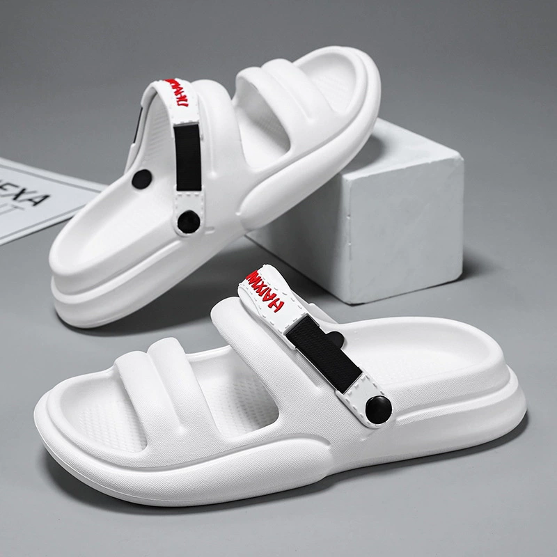 Тапочки мужской внешней торговли большой размер толстых подошв модные тапочки двойного назначения для домашнего отдыха EVA мягкое дно