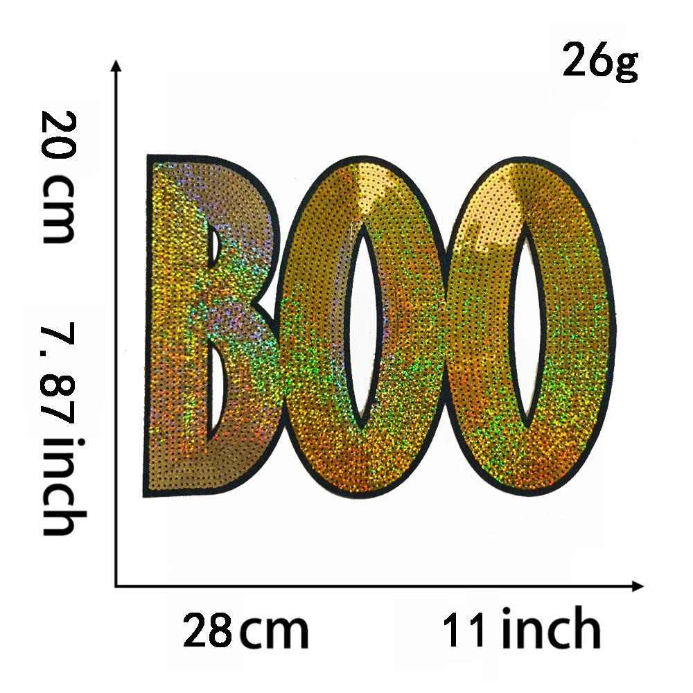 24g Weight Clothing Sticker Patches Classification 1 Piece Quantity Sequin Material Letter Pattern Simple Style, Classic Style Style 1 Piece Simple Style Classic Style Letter Sequin Clothing Sticker Patches 13